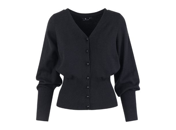 Indra Cardigan Black L Baloon sleeved cardigan 