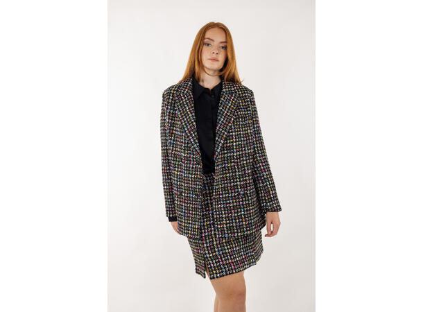 Mikaela Blazer Black multi S Boucle blazer 