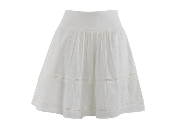 Mikela Skirt White L Crinkle cotton mini skirt 