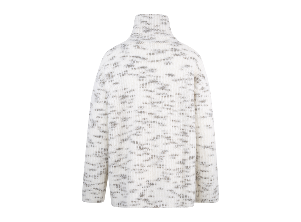Nova Sweater Grey Spots S Alpaca t-neck sweater 