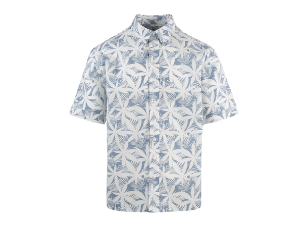 Savio Shirt Dusty blue XL Leaf pattern SS shirt 