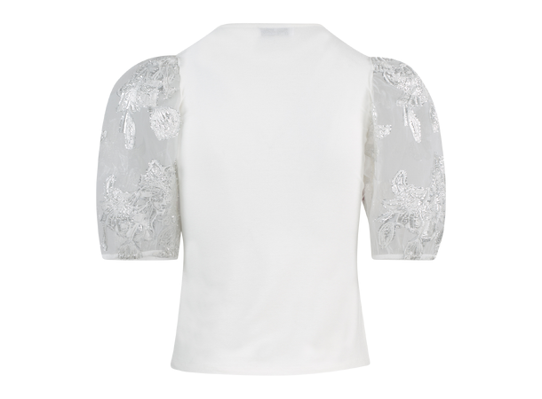 Tiana Top White M Organza SS top 