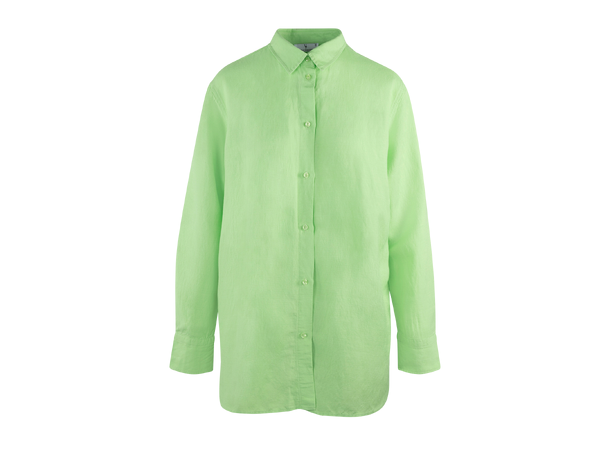 Tippa Shirt Lime M Oversize linen shirt 