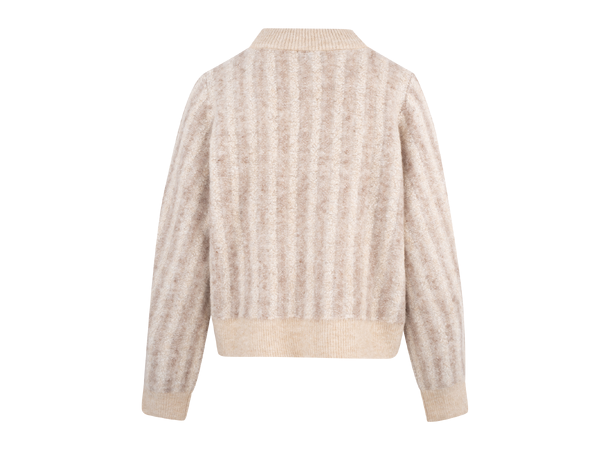 Åsa Sweater Sand melange L Loop knit sweater 