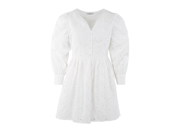 Adriana Dress White S Embroidery anglaise dress 