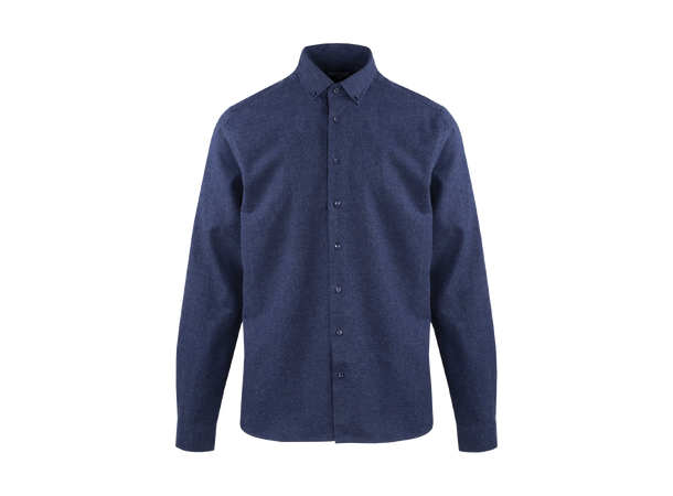 Albin Shirt Navy S Brushed twill shirt 