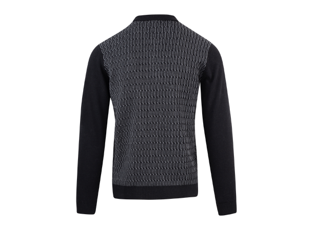 Balin Half-zip Black S Cabel knit half-zip pique 