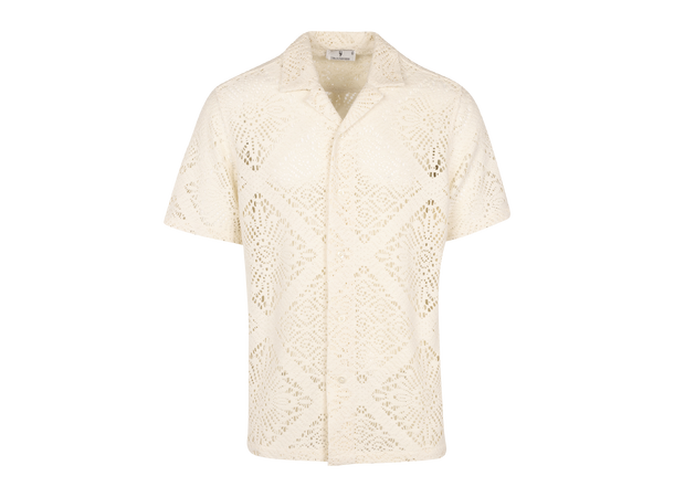 Cain Shirt Cream L Crochet SS shirt 