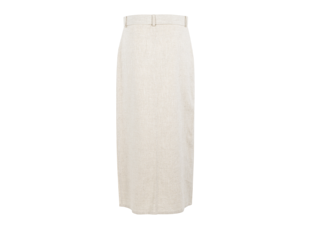 Chiara Skirt Light Sand S Linen maxi skirt 
