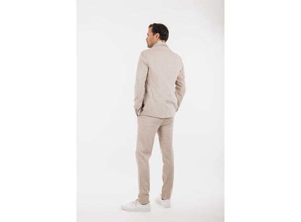 Dante Blazer Sand XL Linen stretch herringbone blazer 
