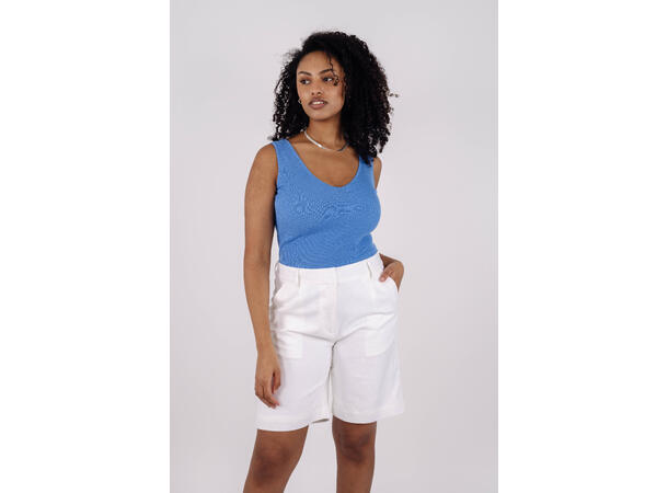 Freia Shorts White M Linen city shorts 