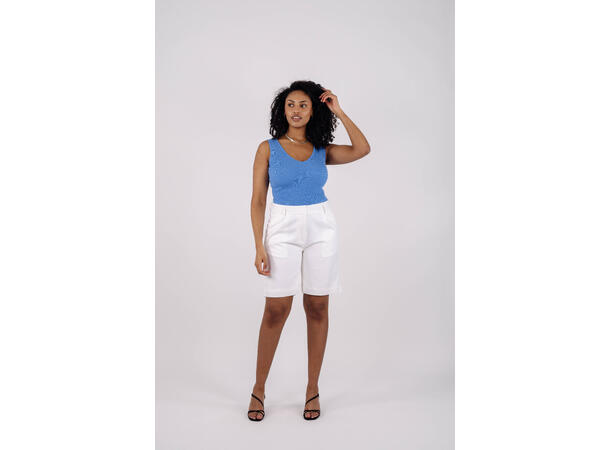 Freia Shorts White M Linen city shorts 