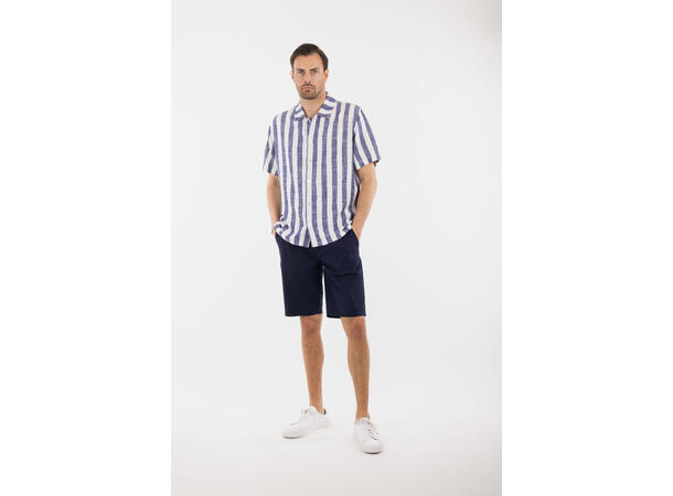 Hugo Shorts Navy XXL Linen stretch shorts 
