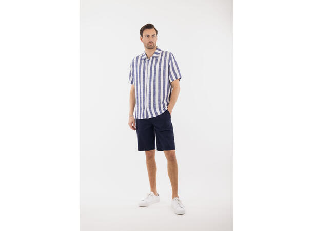 Hugo Shorts Navy XXL Linen stretch shorts 