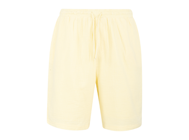 Joel Shorts Light Yellow L Cotton gauze shorts 