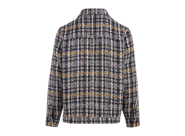 Kian Jacket Navy Multi Check XL Wool mix jacket 