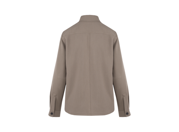 Kristalina Shirt Brown S Stretch overshirt 