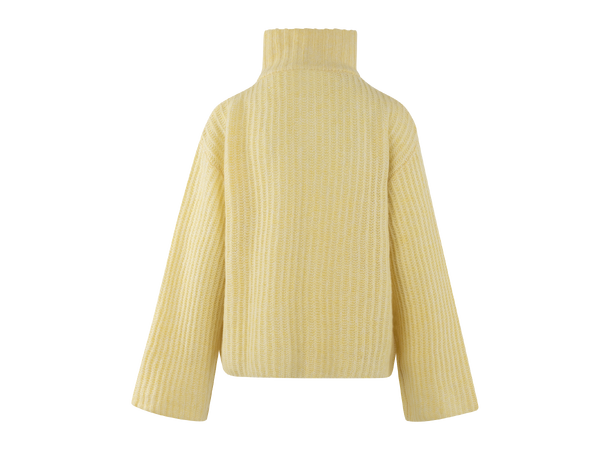 Majken Cardigan Light Yellow M Zip wool cardigan 