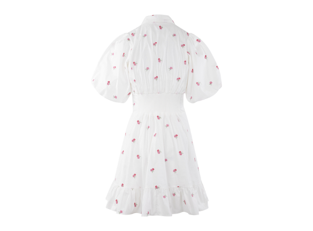 Makayla Dress Sachet Pink XL Embroidery poplin dress 