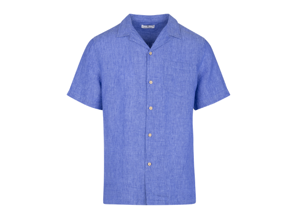 Massimo Shirt Blue XL Camp collar SS shirt 