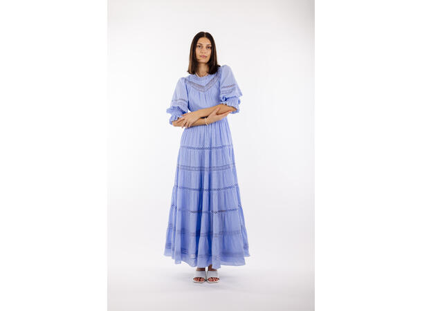 Paola Dress Vista Blue XL Lace maxi dress 