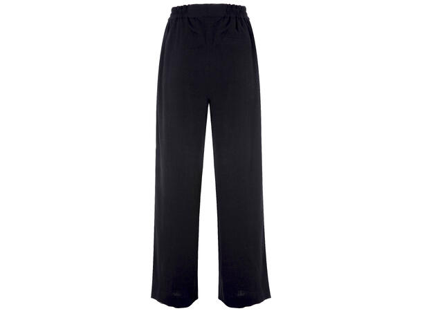 Rikke Pant black S Wide linen slub pant 