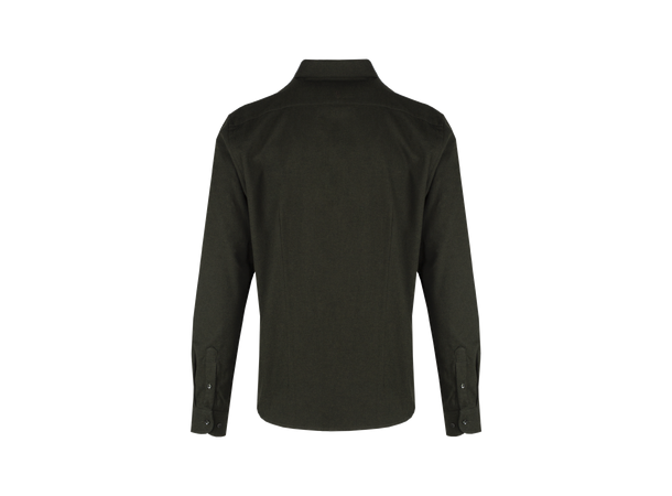 Solan Shirt Olive XL Cut away collar flannell shirt 