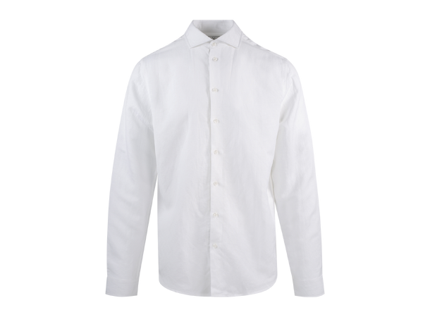 Yoselito shirt White L Linen wide spread shirt 