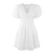 Zoey Dress White M 3D embroidery flower dress 