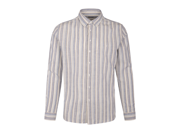 Arian Shirt Light blue XXL Striped linen shirt 