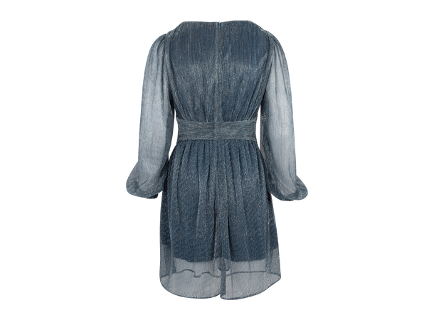 Attina Dress Ensign blue L Glitter plissé dress 