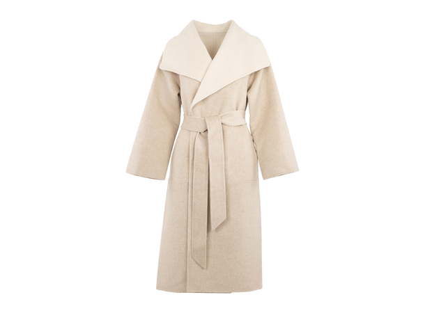 Camille Coat Light sand/Cream L Two coloured reversible coat 