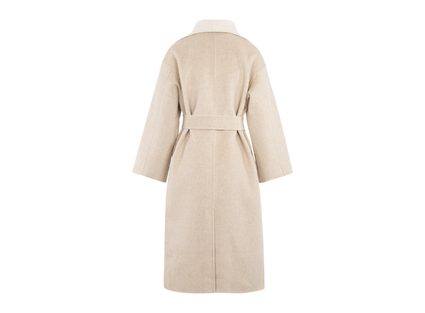 Camille Coat Light sand/Cream L Two coloured reversible coat 