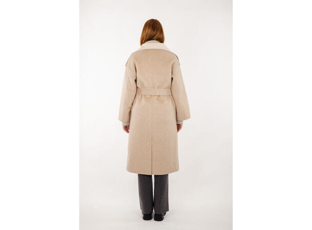 Camille Coat Light sand/Cream L Two coloured reversible coat 