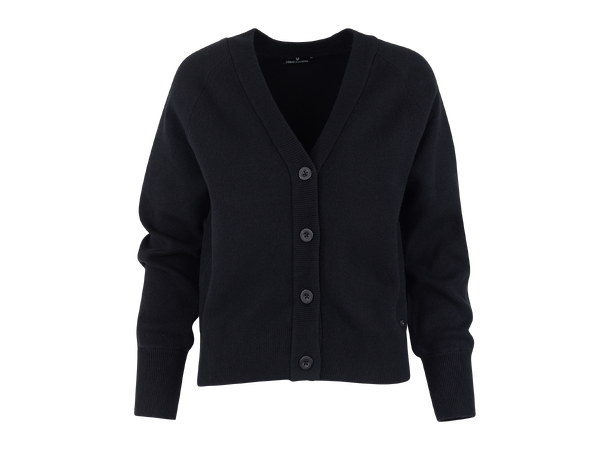 Emmy cardigan Black S Viscose knit cardigan 