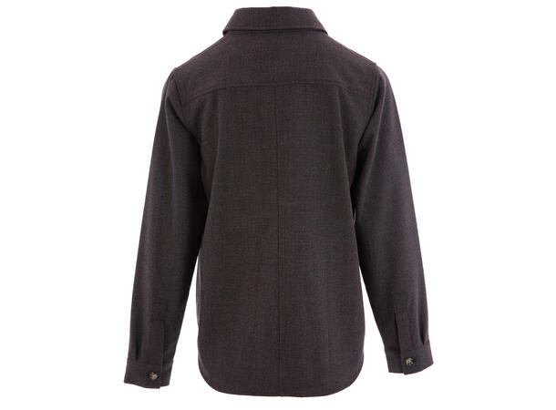 Golda Shirt Brown M Wool look overshirt 