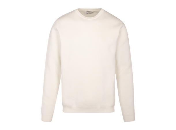 Jorge Sweater Snow white XL Cotton knit r-neck 