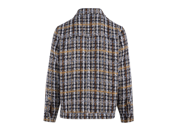 Kian Jacket Navy Multi Check XXL Wool mix jacket 