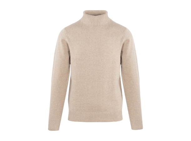 Lasse Sweater Oatmeal M Lambswool t-neck 
