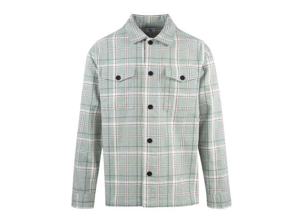 Matheus Overshirt Green check XL Check cotton overshirt 