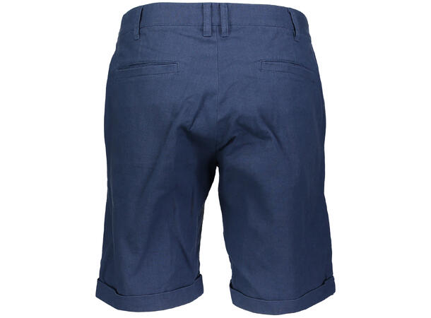 Mikkel Shorts Mid Blue M Linen/cotton shorts 