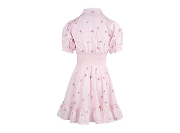 Mira Dress Pink M Poplin embroidery dress 
