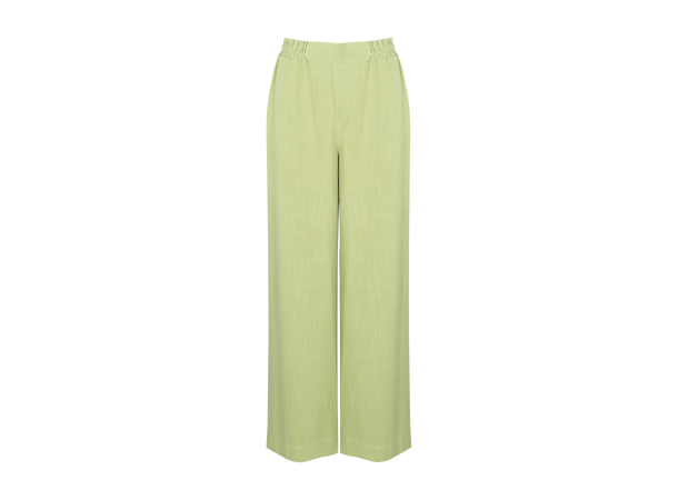 Rikke Pant Green M Wide linen slub pant 