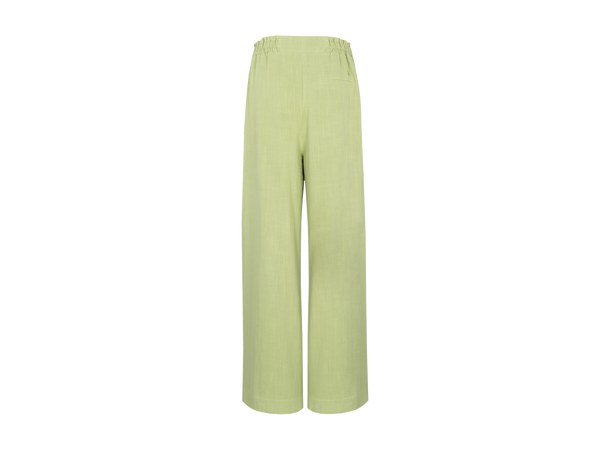 Rikke Pant Green M Wide linen slub pant 