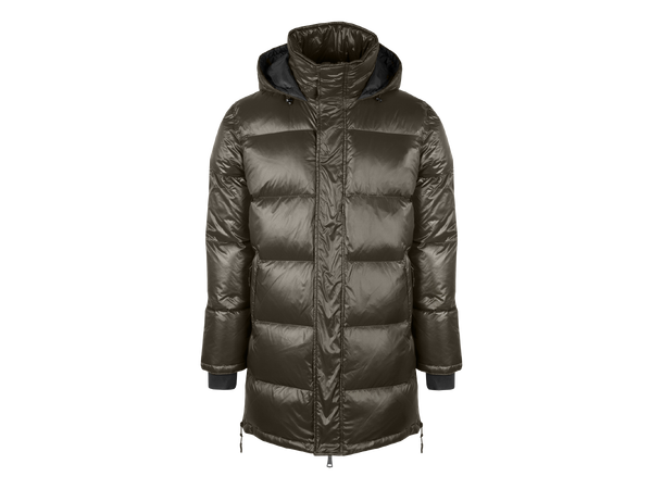 Sidney Down Parka Olive Night M Glossy down parka 