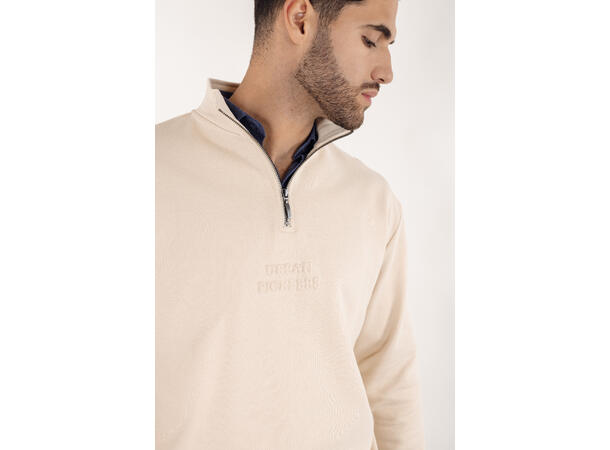 Thorin Half-zip Birch S Pioneers embossed half-zip 