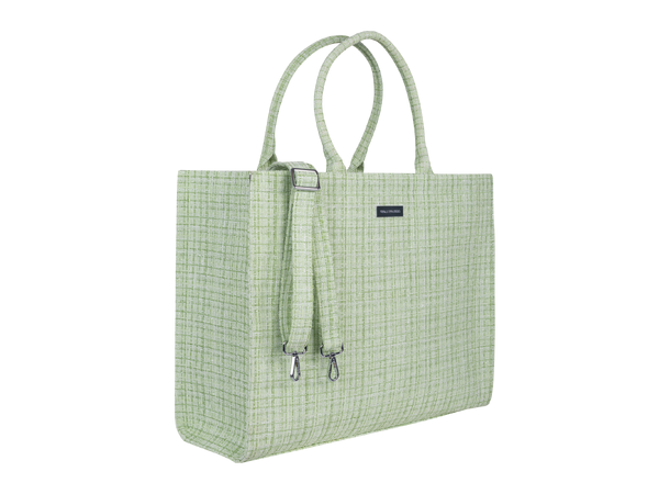 Venice Tote Bag Pistachio One Size Boucle tote bag 