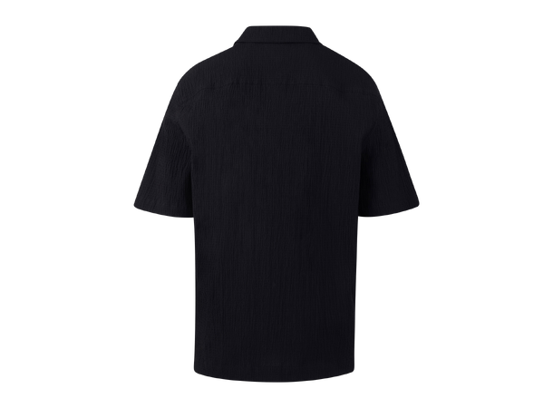 Yerik Shirt Black M Cotton crepe SS shirt 