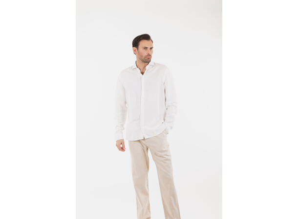 Yoselito shirt White XL Linen wide spread shirt 