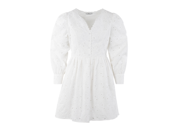 Adriana Dress White L Embroidery anglaise dress 